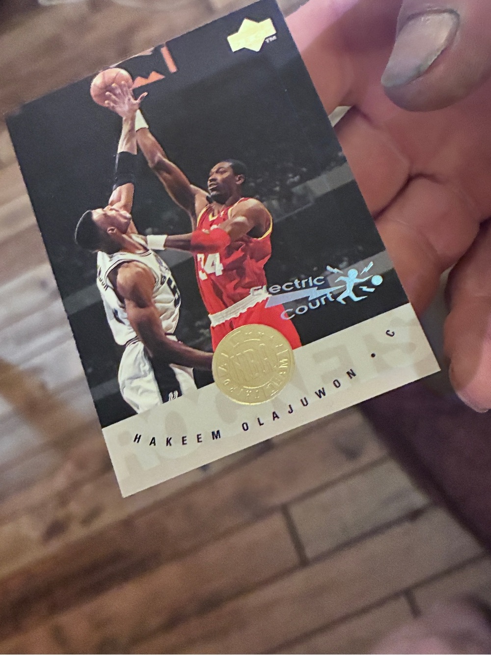 Electric Court Basketball Trading Card - Red